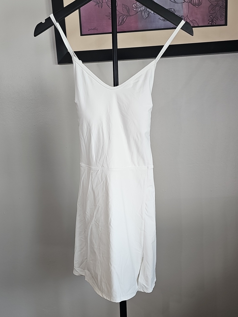JoyLab White Spaghetti-Strap Mini Dress